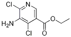 Molecular Structure of 154012-16-5 (Ethyl 5-amino-4,6-dichloronicotinate)
